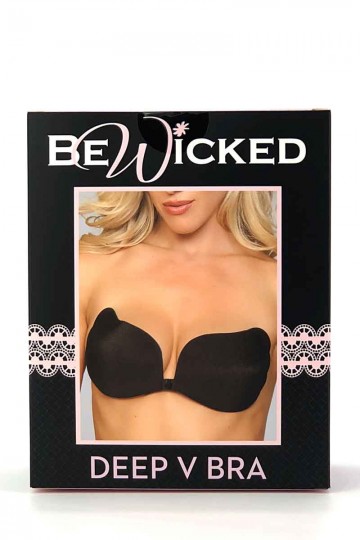 Bewicked Xb Bk Hooked Up Invisible Bra Black In Lingerie Bras