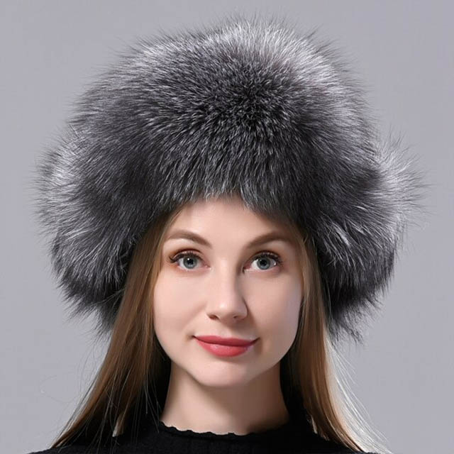 Emma Jones Ushanka Earmuffs Faux Furry Nomad Winter Hat - Grizzle Gray ...