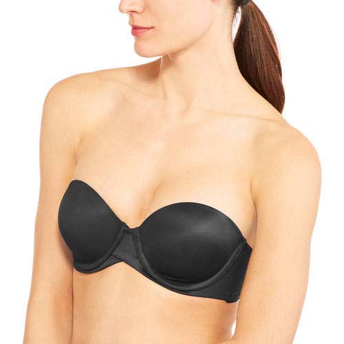 MaidenForm Sweet Nothings Stay Put Strapless Push Up Underwire