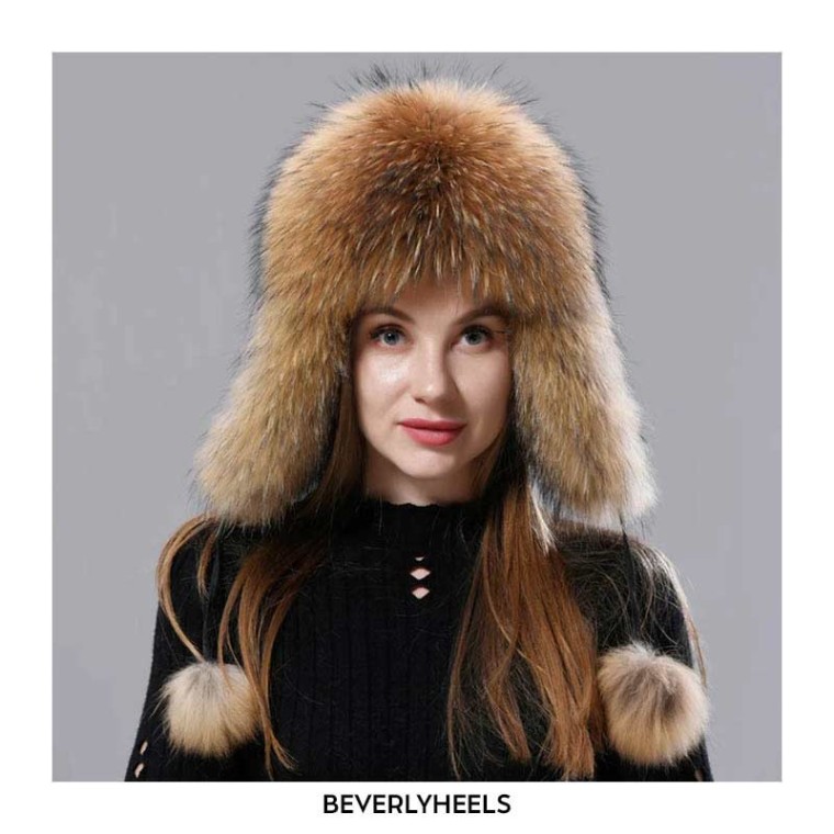 Emma Jones Ushanka Earmuffs Faux Furry Nomad Winter Hat - Grizzle Tan ...