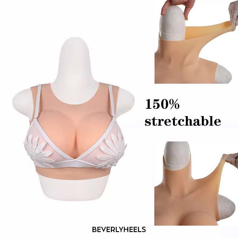 B C D E F G Cup Boobs Artificial Silicone Breast Forms Cosplay