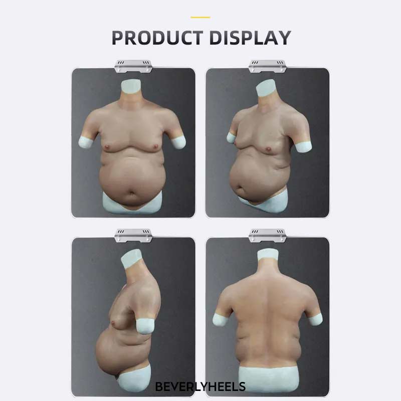 Body Shapers Silicone Dad Waist Beer Belly Fat Funny Cosplay Bodysuit in  Body Enhancement - $494.31