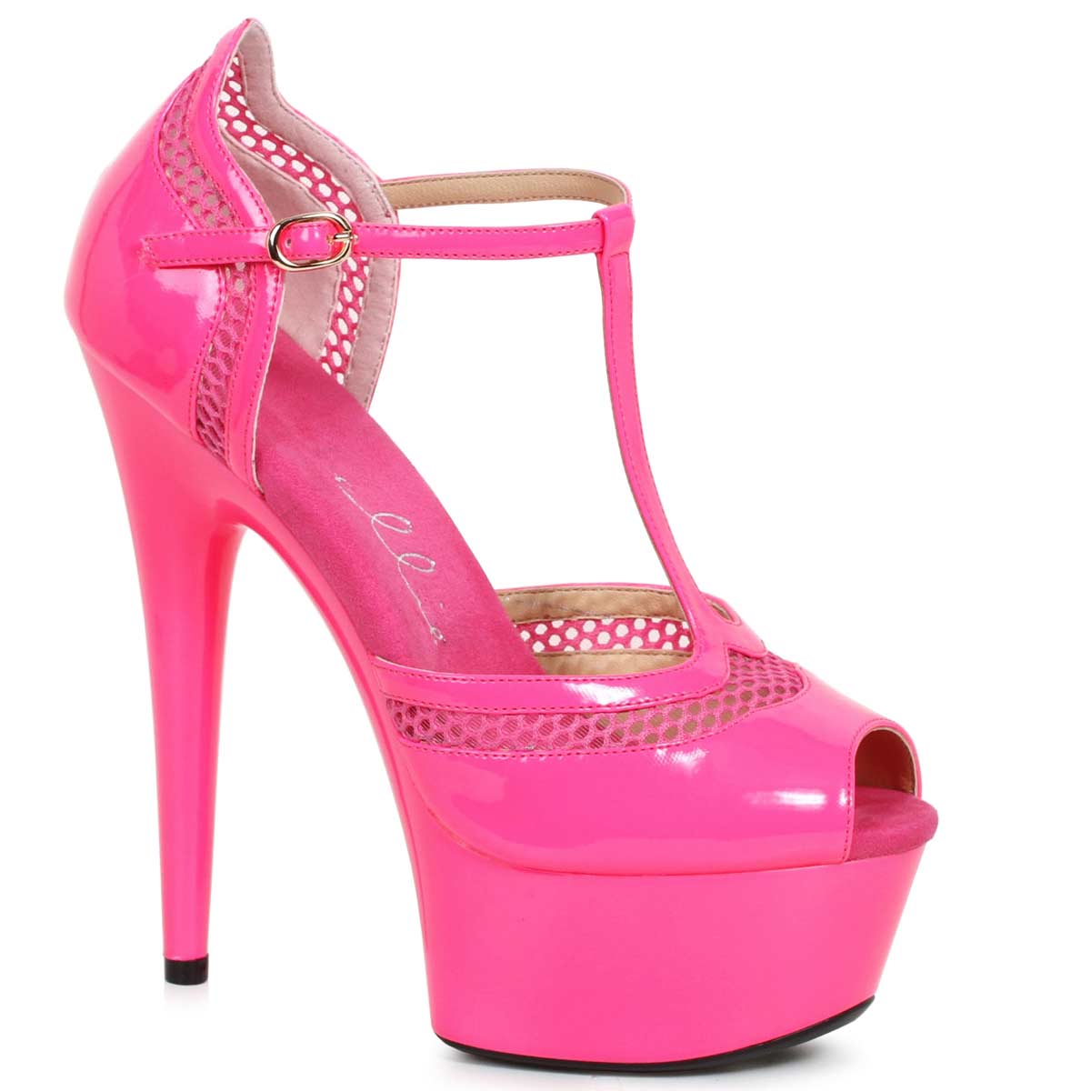 Ellie Shoes 609-HAILEY Fuchsia in Sexy Heels & Platforms - $74.79