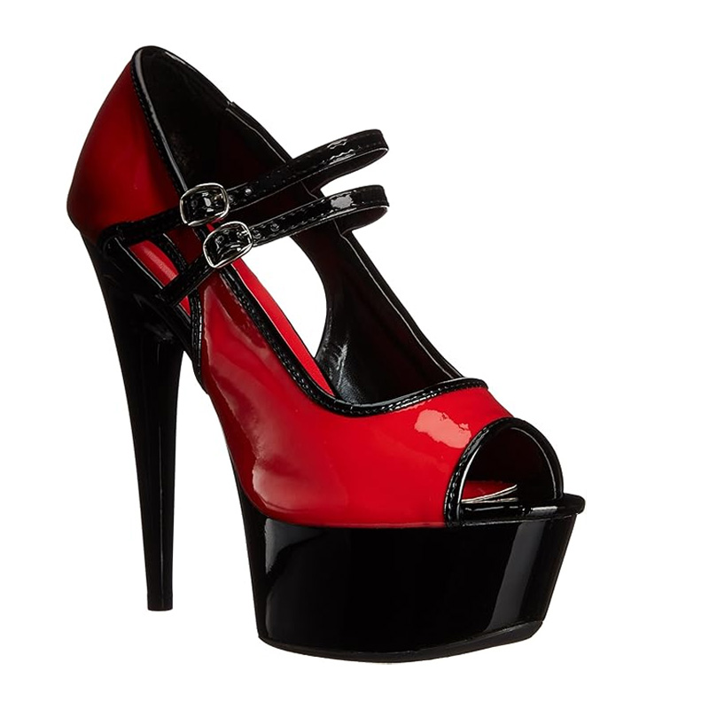 Ellie Shoes 609 Jet Red In Sexy Heels And Platforms 4575
