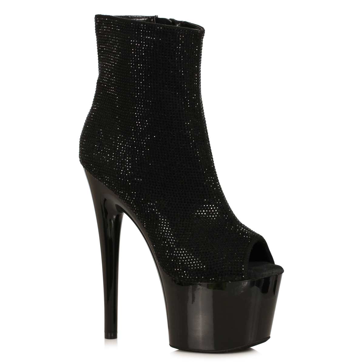 Ellie Shoes 709-LAVISH Black in Sexy Boots - $110.87