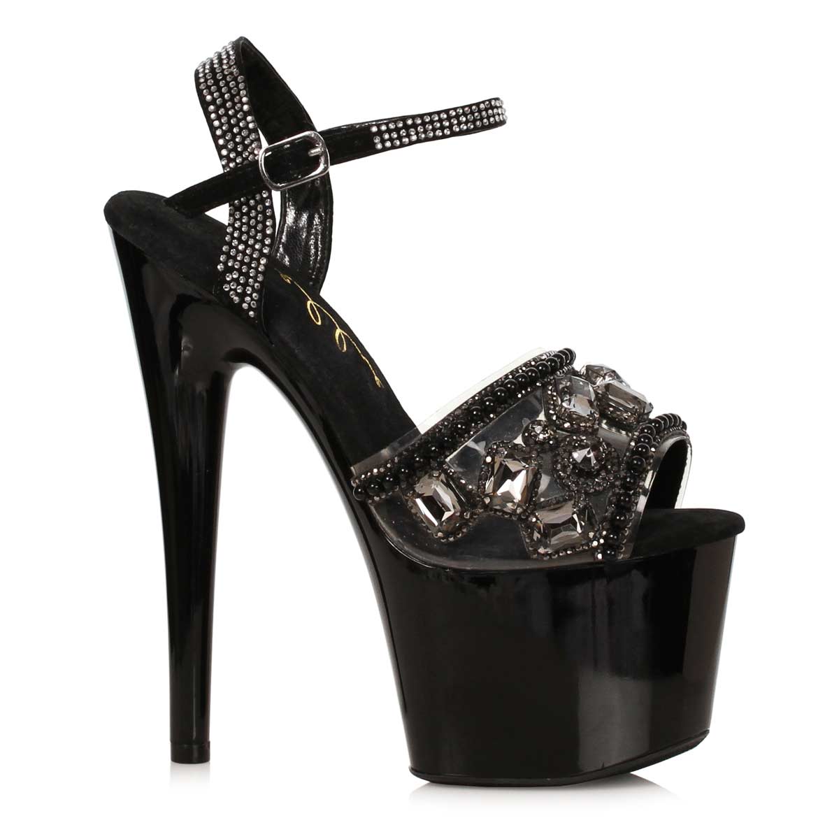 Ellie Shoes 709-ULEXITE Black in Sexy Heels & Platforms - $86.23