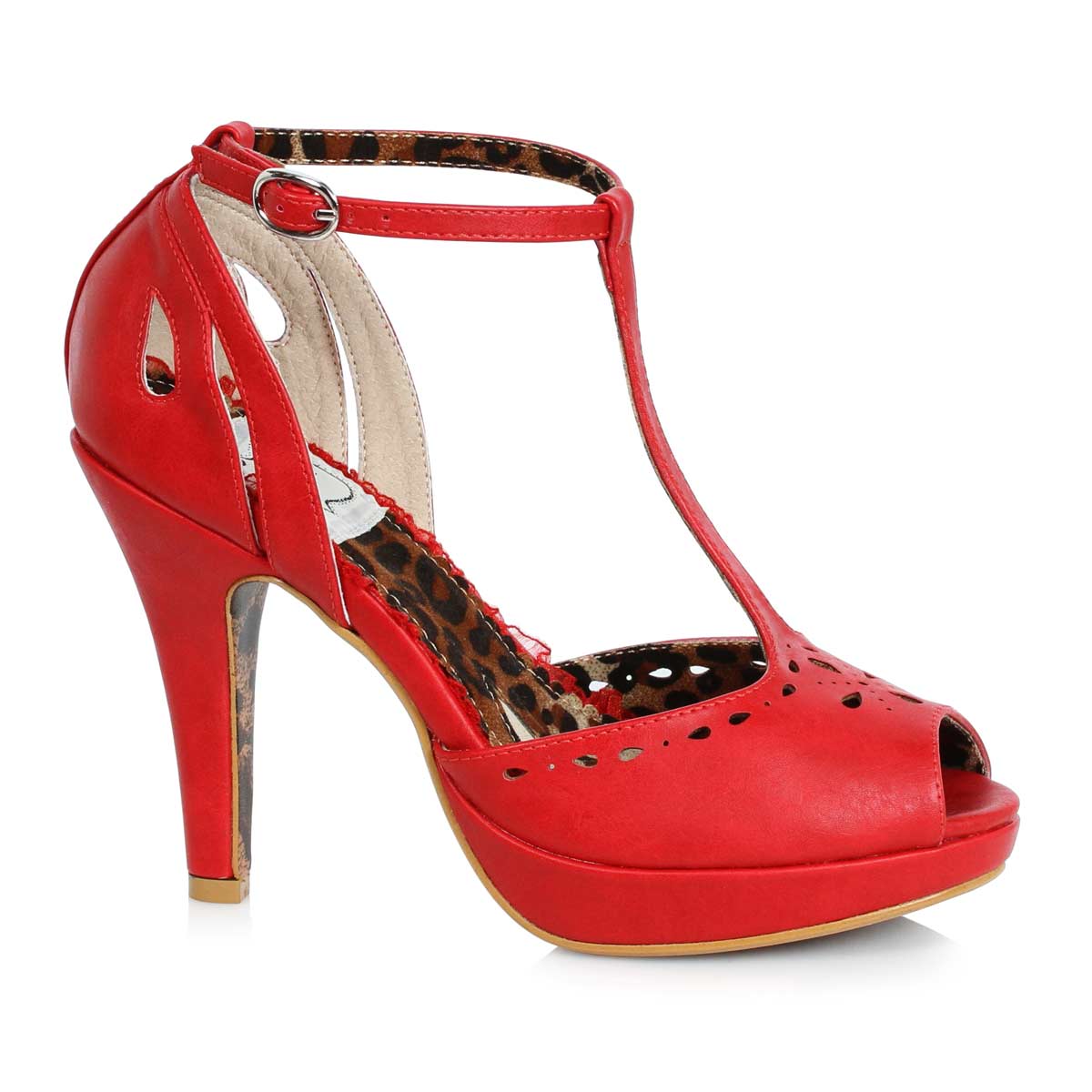 Ellie Shoes BP412-WILLIE Red in Sexy Heels & Platforms - $50.15