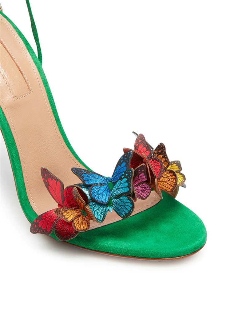 Beverly butterfly 2024 applique suede sandal