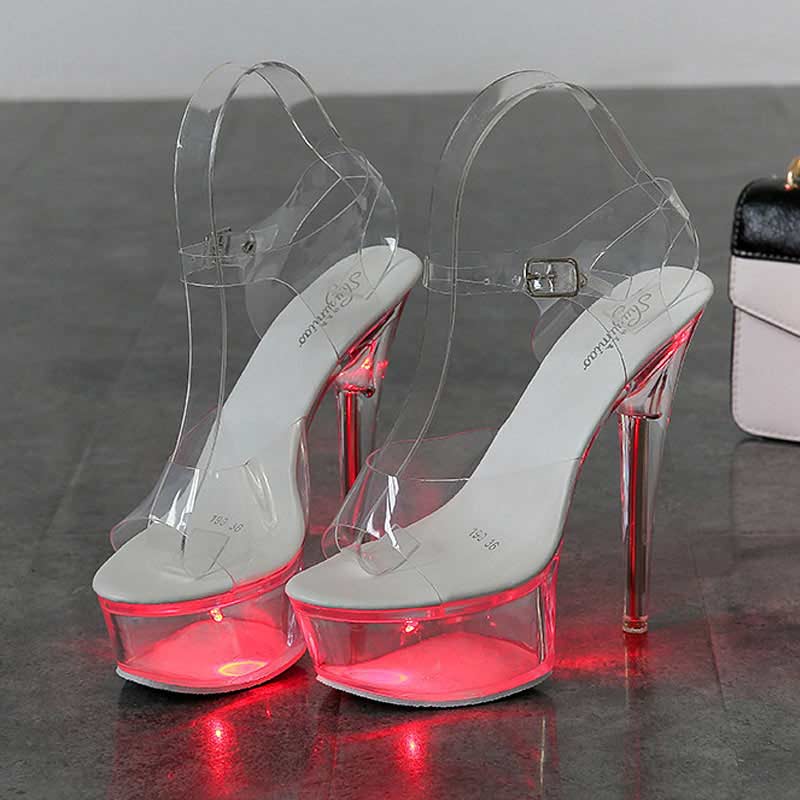 Womens Sexy High Heels Platform Ankle Strap Stiletto Sandals Peep Toe Club  Shoes | eBay