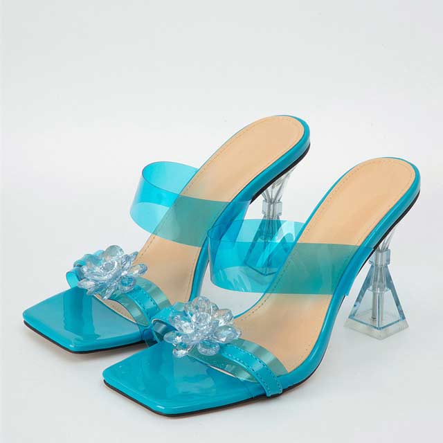 High Heel Crystal Transparent Shoes
