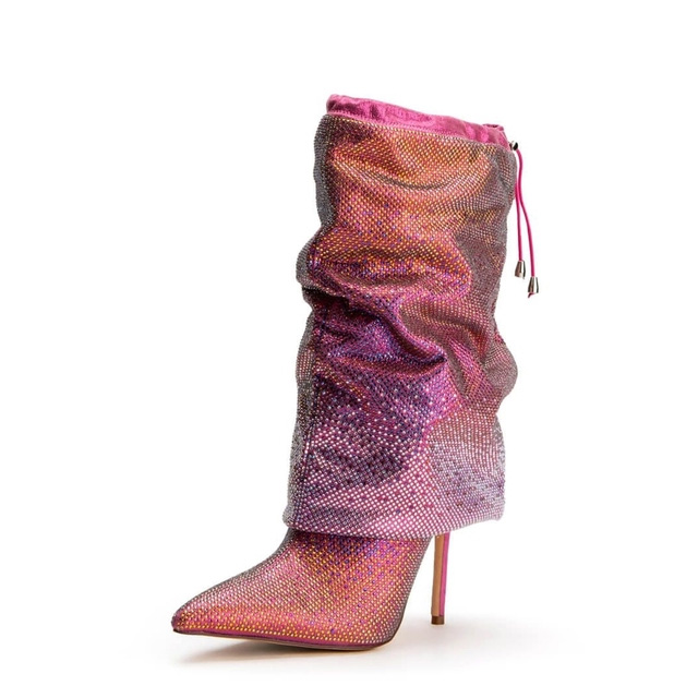 Rose colored sale booties