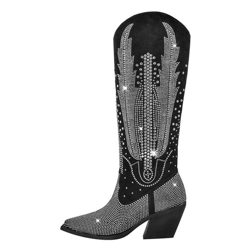 Black bling cowboy on sale boots