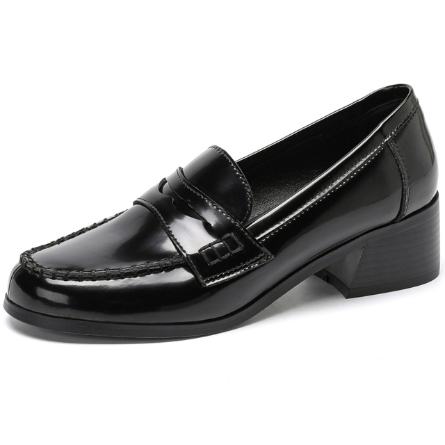 Hawley | Loafer style heeled shoes | Moshulu Shoes