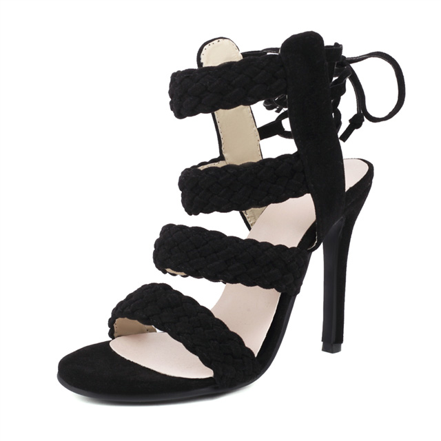 Buy online Black Closed Back Gladiators Block Heel Sandal from heels for  Women by Avani Collection for ₹699 at 46% off | 2024 Limeroad.com