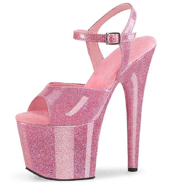 PiNk SpaRkLe 7 Pointy Toe Stiletto Heels PUMP CARRIE GuESS Party Prom  Glitter | eBay
