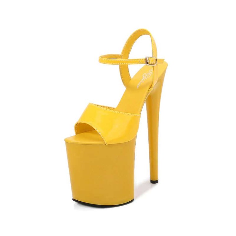 Yellow heels hot sale size 8