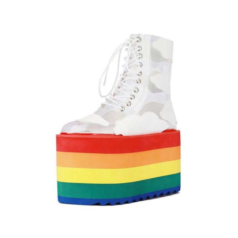 Rainbow cloud hot sale platform shoes