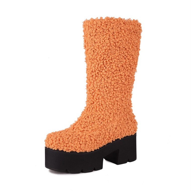 Orange Peep Toe Sock Booties – Kitty Kouture Boutique