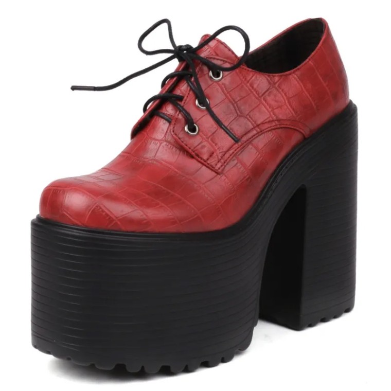 Amazon.com | Women's Patent Leather Chunky High Heel Slip On Loafer Retro  Closed Round Toe Platform Business Dress Work Pumps Elegant Party Block Heel  Mary Jane Shoes. (Black,4.5) | Pumps