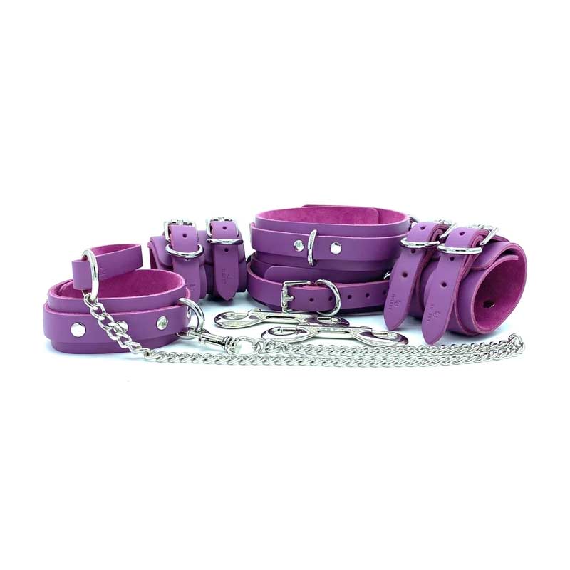 Lulexy 7 Piece Bdsm Bondage Restraint Set Candice Purple In Bondage 279 00