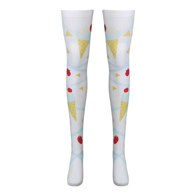 NancyBrandy Shiny Transparent Elastic Long Stockings - White in Hosiery,  Leggings, Stockings and Socks - $12.99