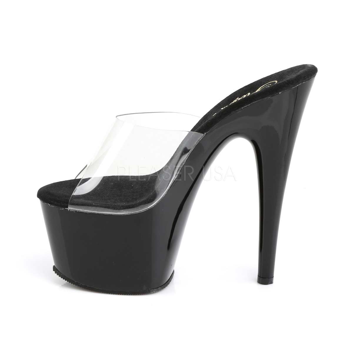 Pleaser Adore 701 Clearblack In Sexy Heels And Platforms 4795