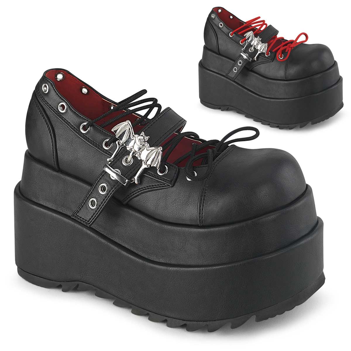 Pleaser Bear-23 - Black Vegan Leather in Sexy Heels & Platforms - $77.95