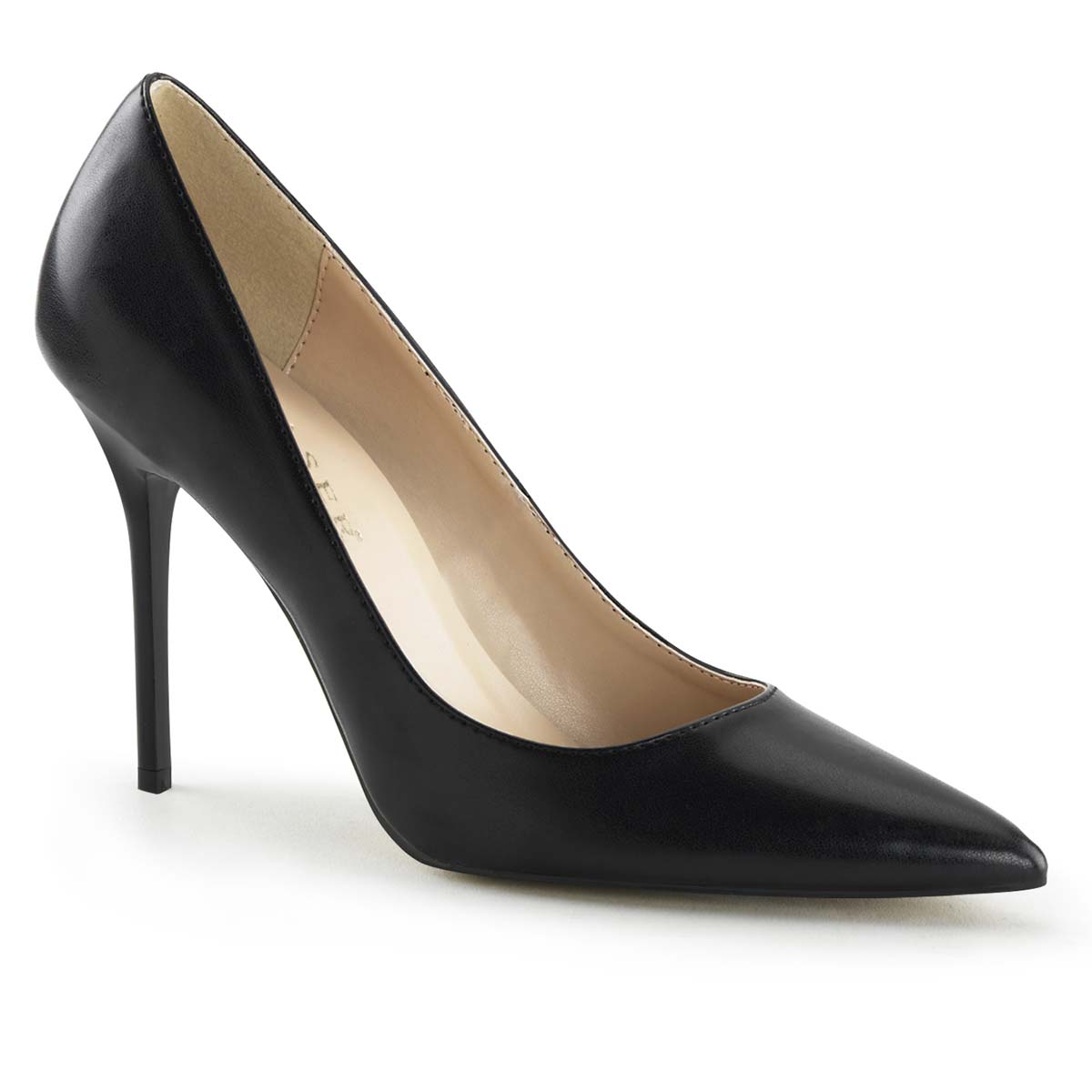 Pleaser CLASSIQUE-20 - Black Pu in Sexy Heels & Platforms - $53.95