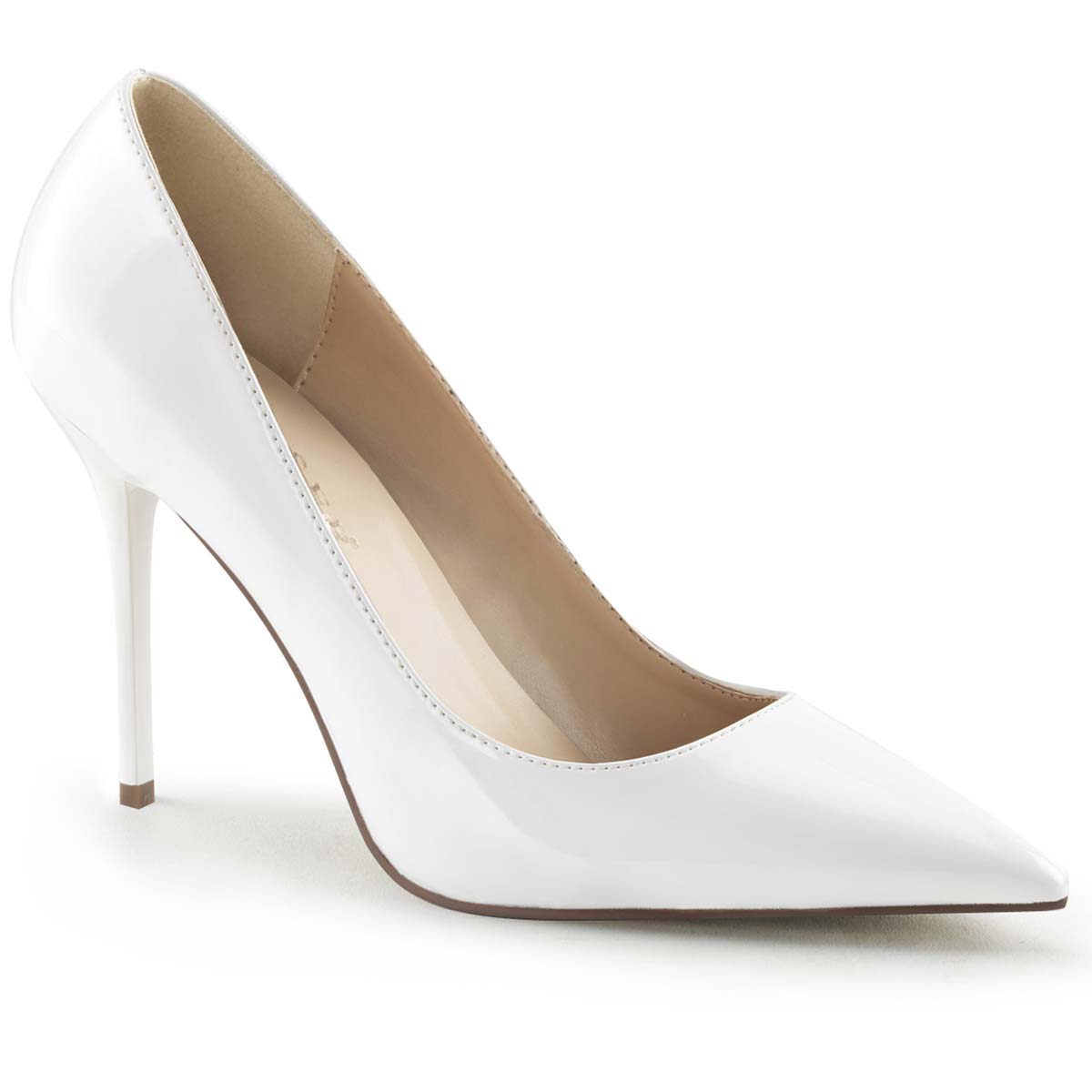 Pleaser CLASSIQUE-20 - White Patent in Sexy Heels & Platforms - $48.95