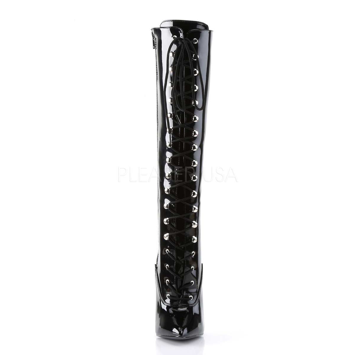 Pleaser Devious Dagger 2020 Black Pat In Sexy Boots 4927 3566