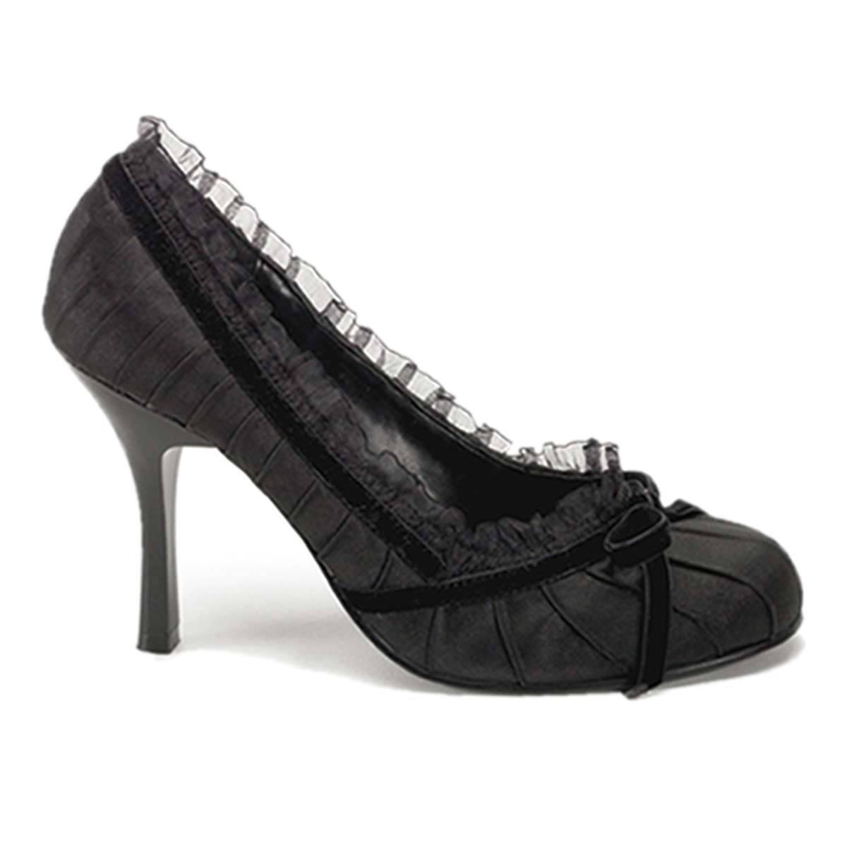 Pleaser Funtasma Dainty-420 - Black Satin in Sexy Heels & Platforms ...