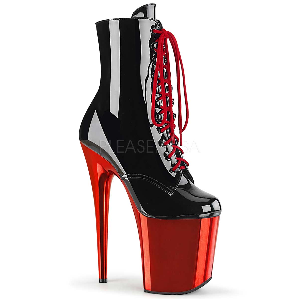100mm Women Zipper Leather High Heel Red Bottom Boots