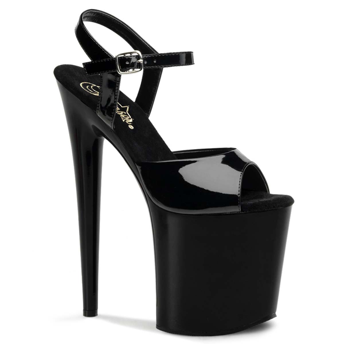 Pleaser Flamingo-809 Black/Black in Sexy Heels & Platforms - $59.95