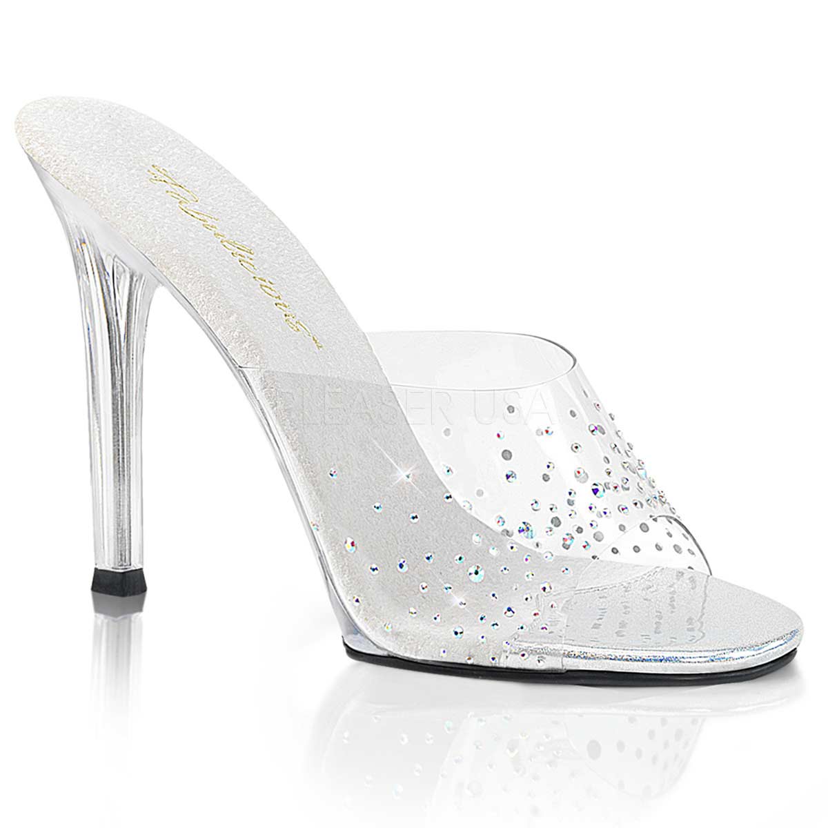 Pleaser Gala-01SD - Clear in Sexy Heels & Platforms - $47.51