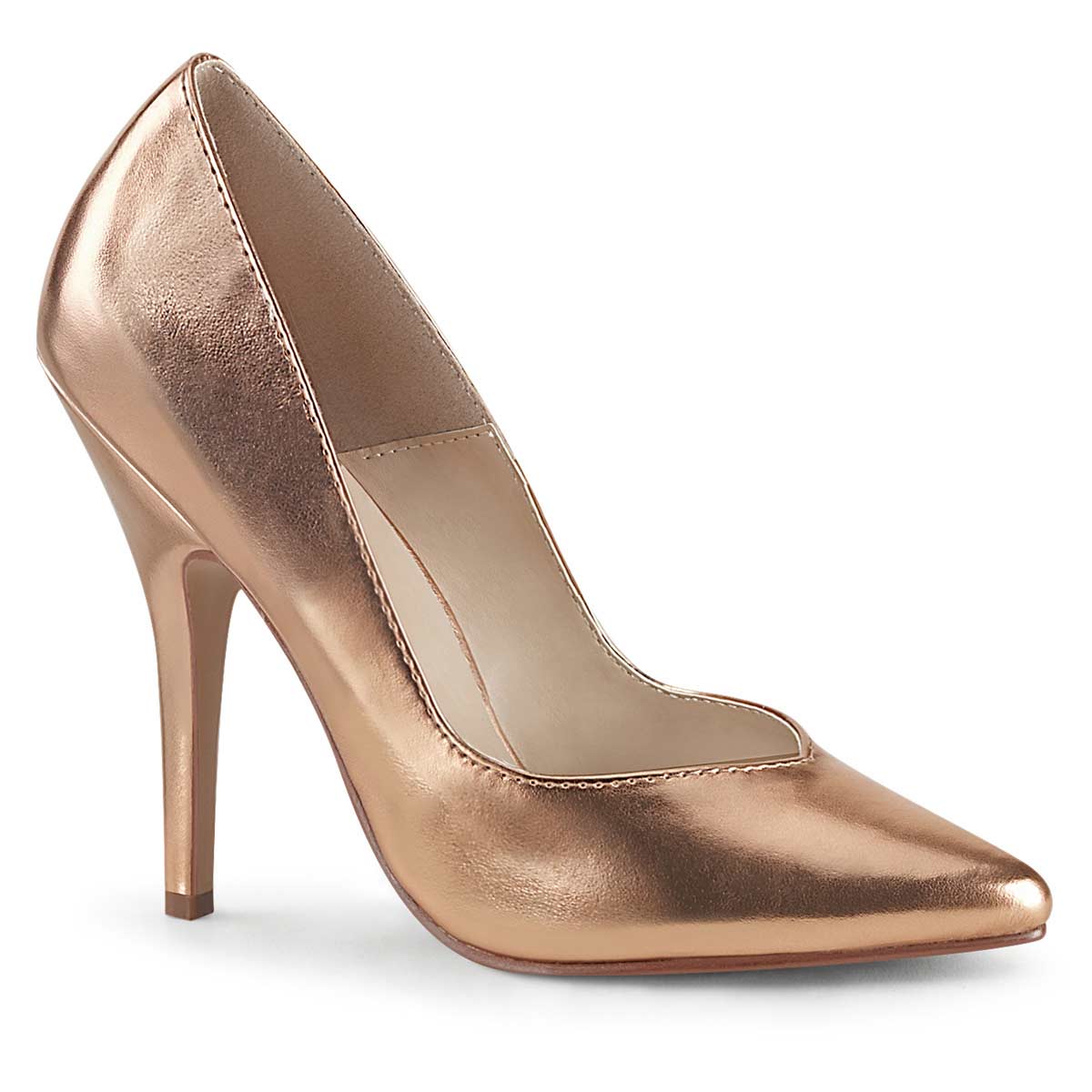 Pleaser 8220 Seduce-420V - Rose Gold Metallic Pu in Sexy Heels ...