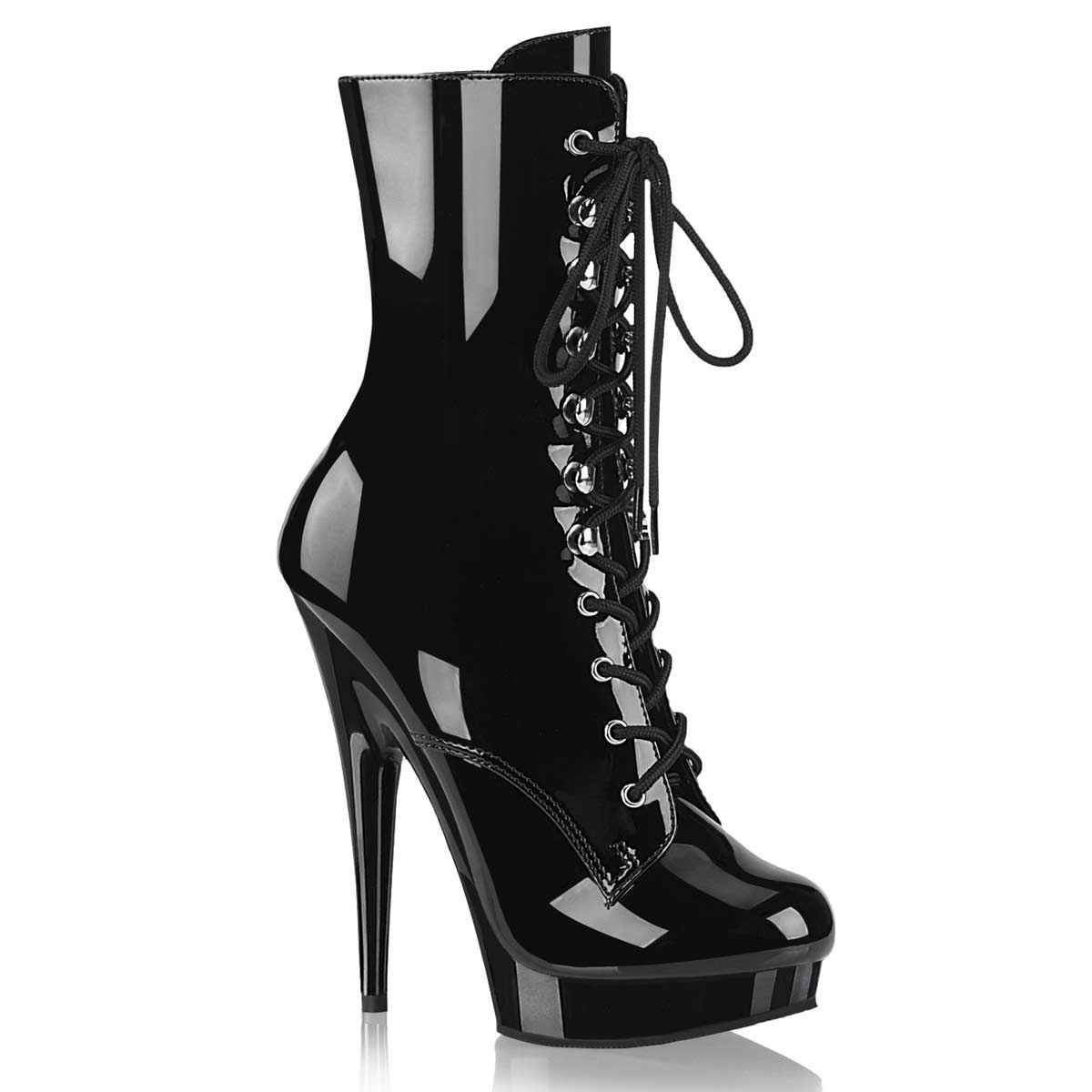 Pleaser Sultry-1020 - Black Pat in Sexy Boots - $62.47