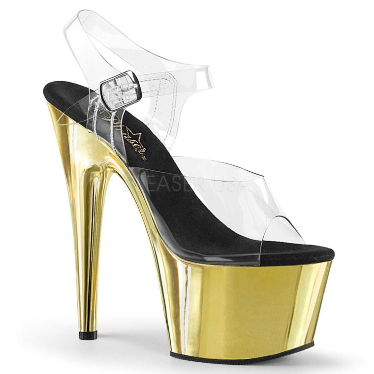 Gold pleaser sale heels