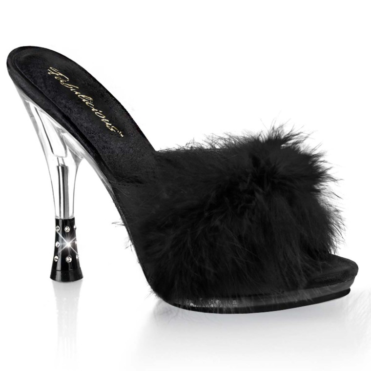 Pleaser best sale marabou slippers