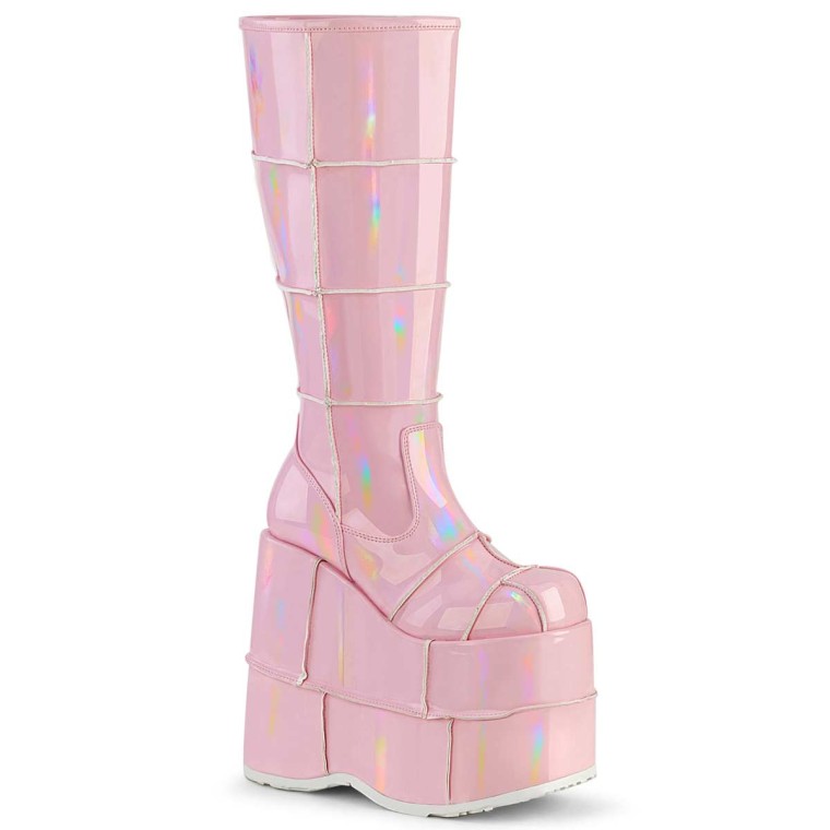 Demonia pink hot sale boots