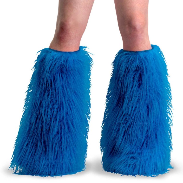 Blue sale furry boots