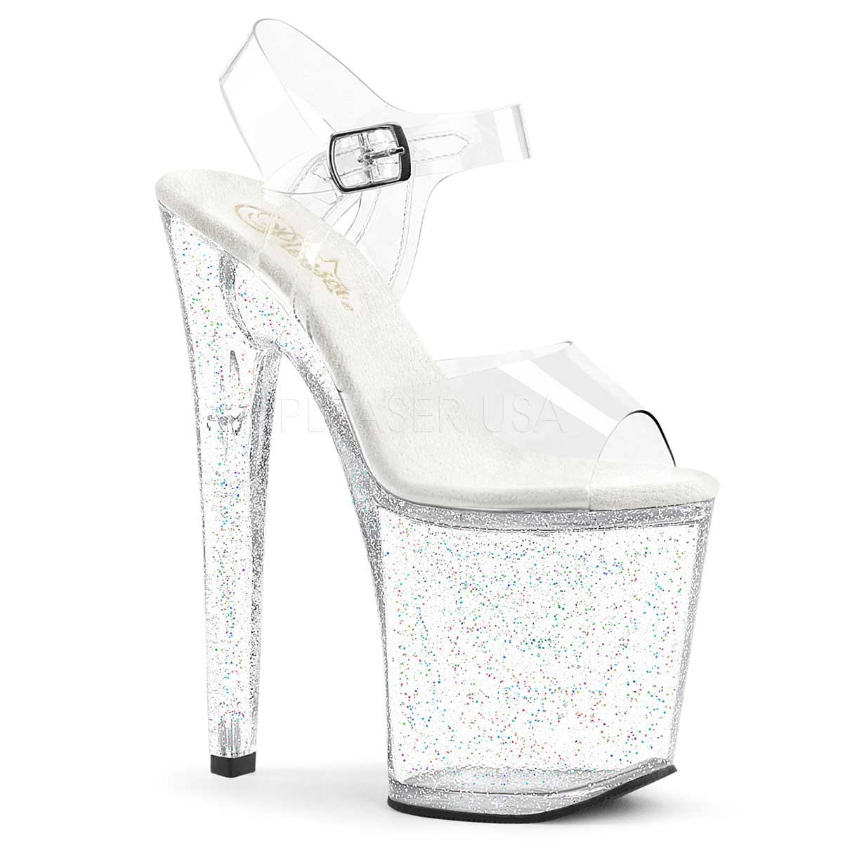 Pleaser Xtreme 808mg Clear In Sexy Heels And Platforms 52 19