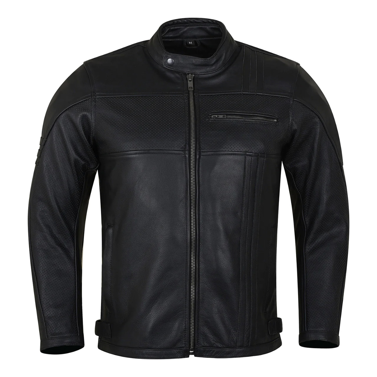 Vance Leathers HMM532 Men's Commuter Cafe Racer Motorcycle Leather ...