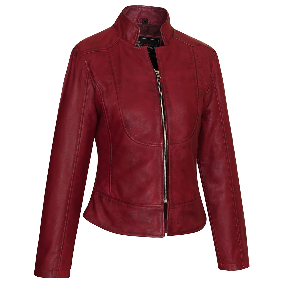 Ladies lather clearance jacket