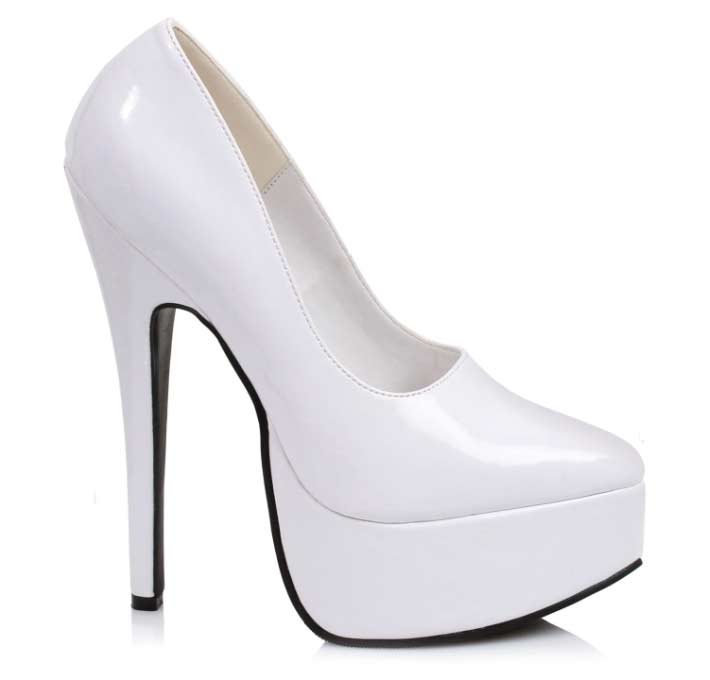 Ellie Shoes 652-Prince - White in Sexy Heels & Platforms - $55.43